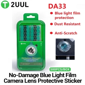 2UUL DA33 Miếng Dán Bảo Vệ Ống Kính Máy Ảnh Không Hư Hại Phim Ánh Sáng Xanh Rỗng Thiết Kế Cho IPhone14-17 Series Chống Trầy Xước