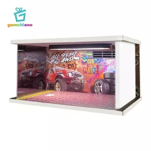 Tỉ Lệ 1: 24 Đỗ Xe Trung Quốc Có Chiếu Sáng DIY Lắp Ráp Diecast Hợp Kim Mô Hình DIY Cảnh Cho Xe Diecast Diorama