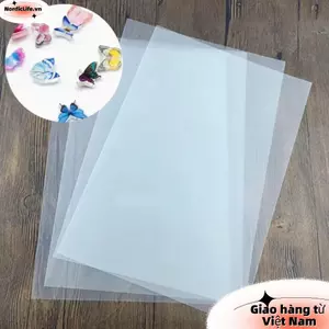 NORTHCLIFE - 10 Tấm Nhựa Thu Nhỏ, Giấy Phim Nghệ Thuật Chống Nắng, Phù Hợp DIY và Decor Tiệc