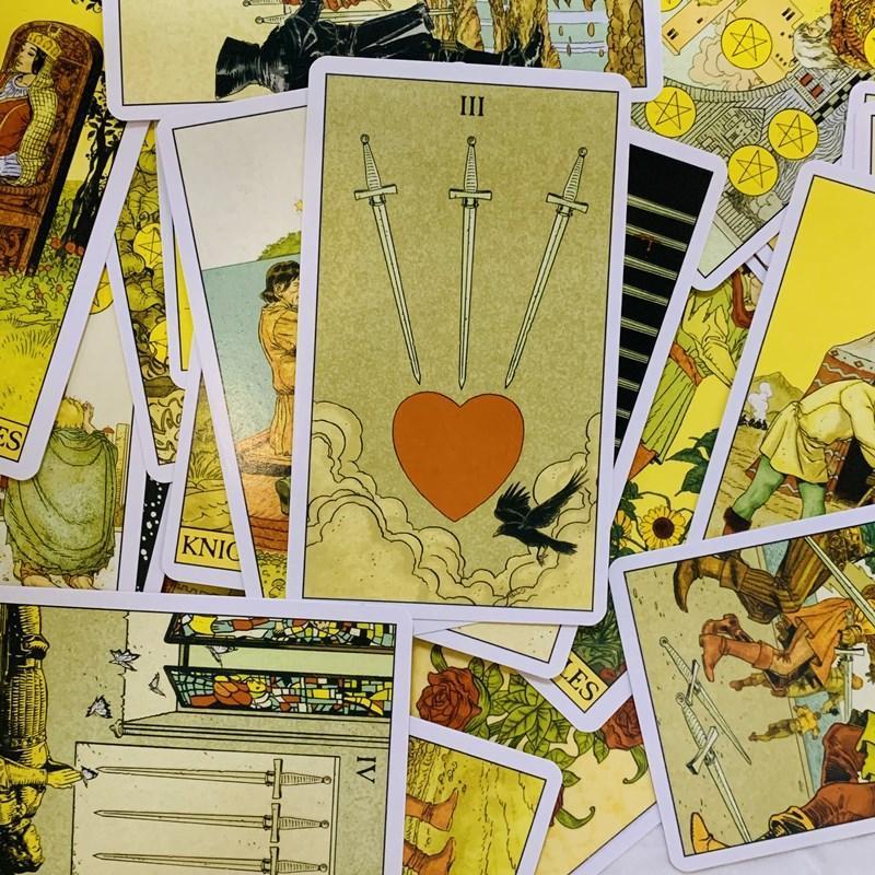 Before Tarot Cards A 78 Oracle English Visions Bói toán Phiên bản Deck Borad Chơi trò chơi dành cho người mới bắt đầu saixit2vn