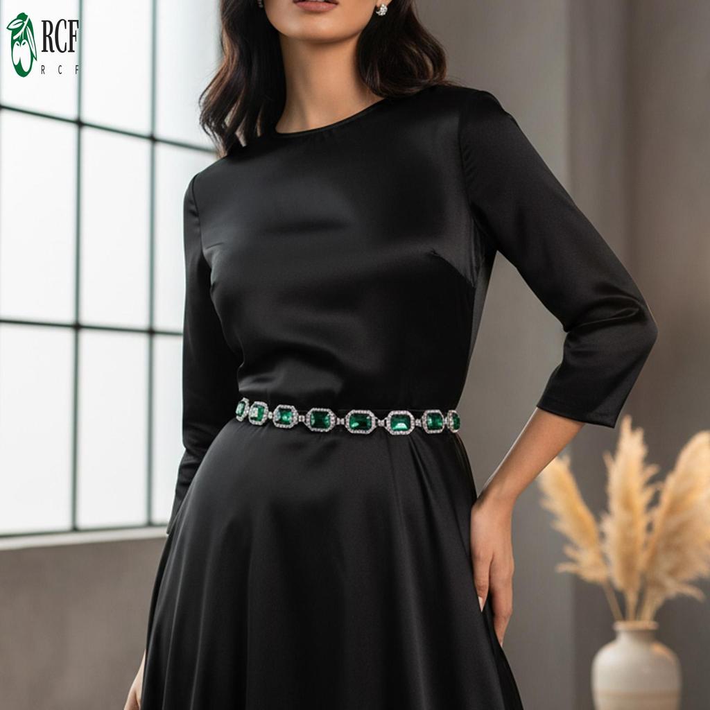Dây Thắt Lưng Boho Kim Cương Giả và Hợp Kim Điều Chỉnh được Phù hợp cho Tiệc Cưới