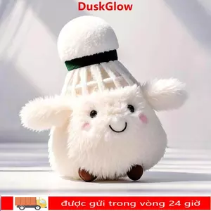Móc khóa cầu lông DUSKGLOW, Búp bê sang trọng lông dễ thương, Đồ chơi vui nhộn Sáng tạo Túi mềm trang trí Mặt dây chuyền Quà tặng bạn bè