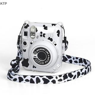 [Ktp] Vỏ máy ảnh trong suốt cho Fujifilm Instax Mini 12 vỏ Túi đựng bảo vệ có dây đeo vai