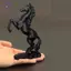 HFTOY 3D In Hình Ngựa Tượng Pegasus Điêu Khắc Năm Ngựa Trang Trí Động Vật Hiện Đại Nghệ Thuật Trang Trí Biểu Tượng Thành Công Cho Gia Đình & Văn Phòng ~