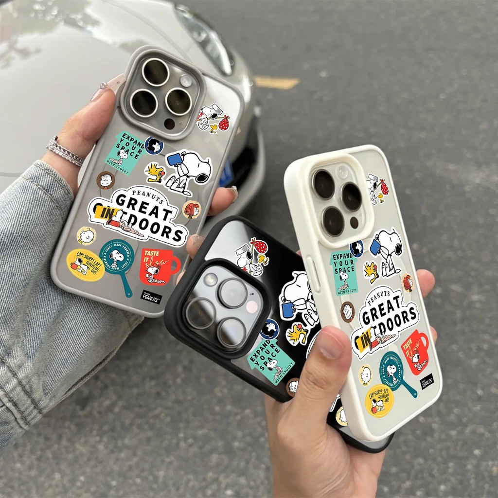 ốp lưng iphone Móc khóa Snoopy chống rơi nam châm Cho Iphone 17 14 15 16 7 xs xr 13 11 12 Pro Max Plus