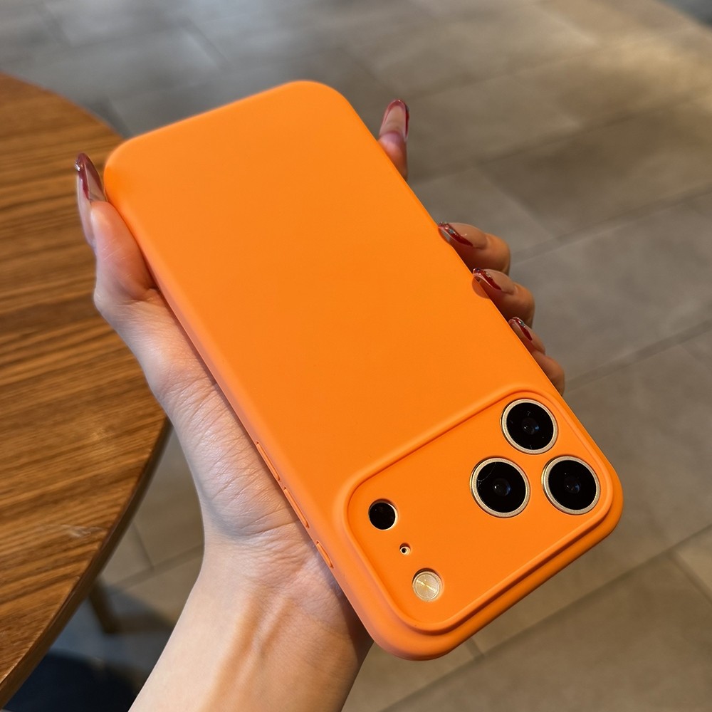 Ốp Điện Thoại Silicon Lỏng Màu Vàng Cho iPhone 17 Pro Max 17 Air 16 Plus 15 14 13 12 11 Vỏ Bảo Vệ Chống Sốc
