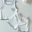 Bộ đồ thường ngày mùa hè cho trẻ em Quần short không tay mỏng Bộ đồ hai mảnh 80-130 Size OJSS