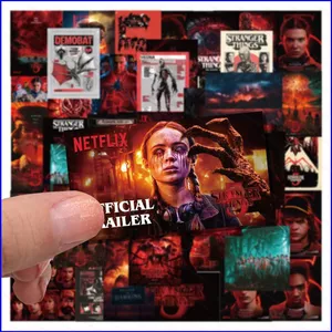 SQ3 54 Cái / bộ Stranger Things 5 Miếng dán graffiti chống thấm nước diy Nhật ký kế hoạch trang trí QS3