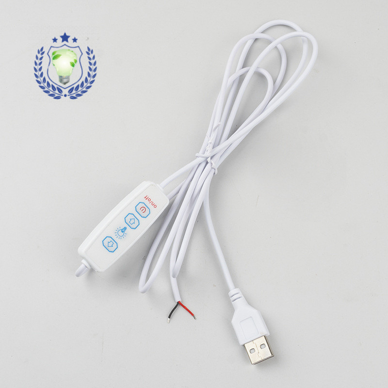 9IOM Đèn LED Bàn Đèn Ngủ usb Đơn Sắc Công Tắc Đèn Cắm Dây Chiếu Sáng Vẽ Dây Nguồn