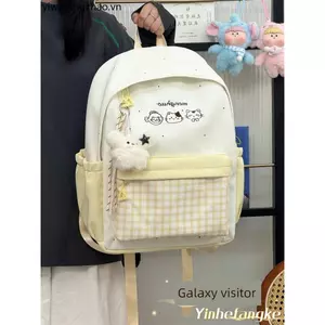 Dễ Thương Tất Cả Trận Đấu Nhỏ Tươi Kẻ Sọc Schoolbag Nữ Cao Cấp Cấp Cấp Trung Học Cơ Sở Học Sinh Trung Học Lớp Ba Lô