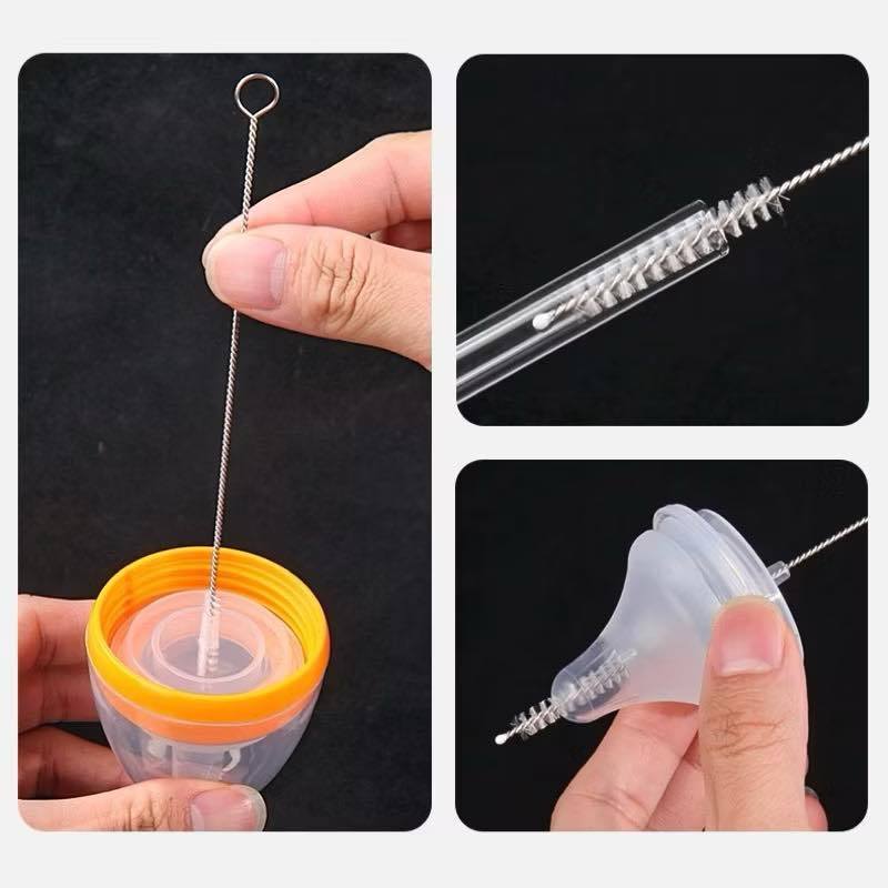 Cọ Rửa Ống Hút Bình Sữa DouDou Cho Bé Bằng Thép Không Gỉ, Uốn Cong Dễ Dàng A45