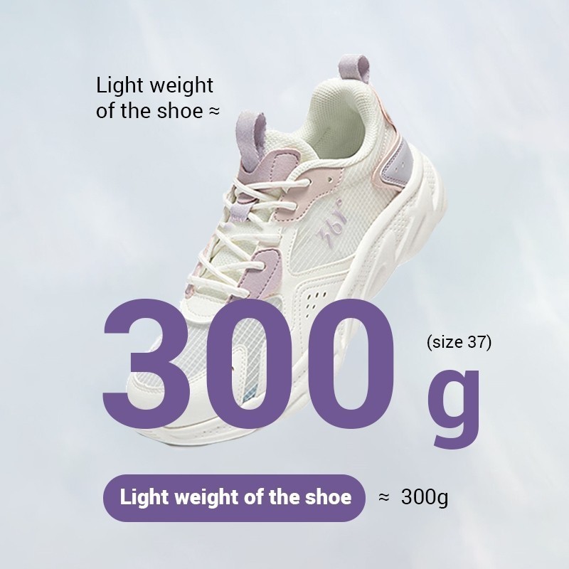 361°【3-5km】Giày Chạy Bộ Nữ WAVE Nhẹ Chống Trơn Lưới Thoáng Khí Êm Chân Đi Bộ Thể Thao Hàng Ngày 682232212
