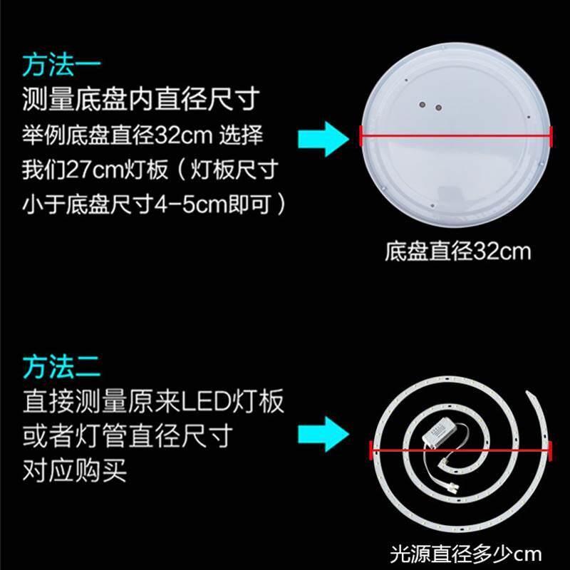 Đèn trần LED, quạt trần, tấm thay thế, lưỡi từ tính, sửa đổi