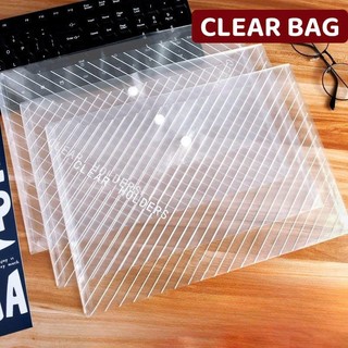 Set 10 Túi Đựng Hồ Sơ A4 Trong Suốt – Túi Nút Bấm Đựng Tài Liệu Nhựa Dẻo Tiện Lợi
