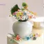 Hoa gốm sứ, hoa tươi thủ công được bảo quản ở nhiệt độ cao, quà tặng trang trí sáng tạo COD