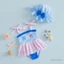 3m-4y Bé Gái Tankini Đồ Bơi Và Mũ Bơi Xù Viền Nơ Sọc In Hình Đồ Bơi Không Tay Cho Bé Tập Đi Bộ Đồ Tắm