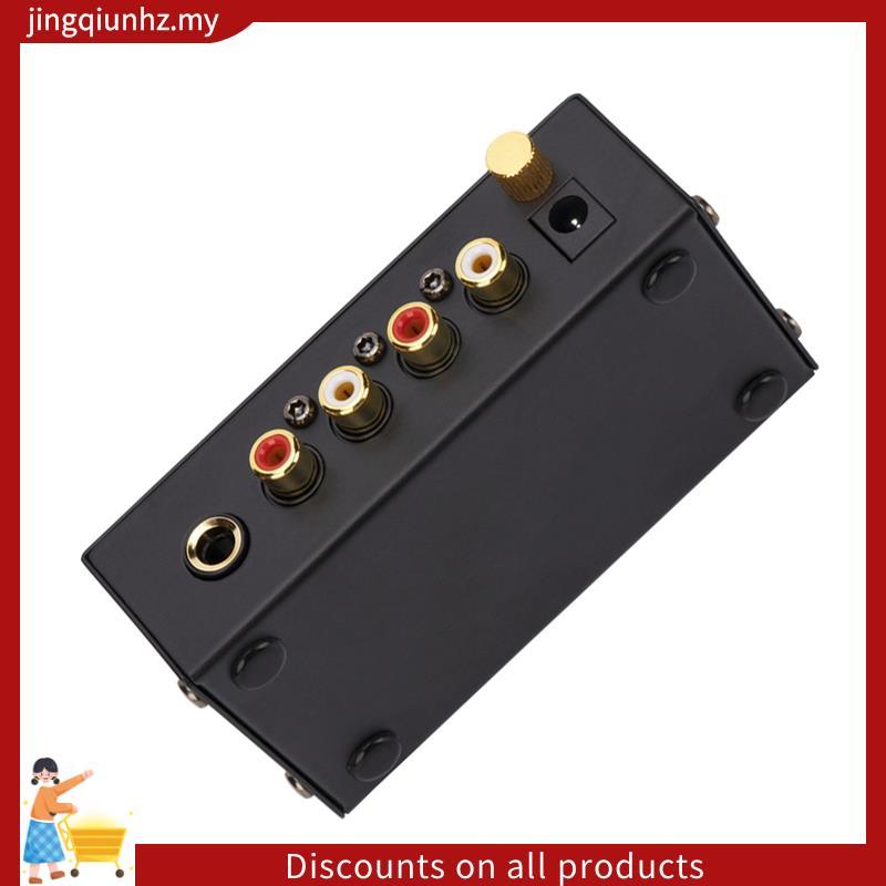 Bộ khuếch đại tiền khuếch đại Phono siêu nhỏ PP400 có giao diện cho loa khuếch đại ống bàn xoay Phích cắm EU