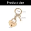 Yoo Heart Ổ Khóa Túi Quyến Rũ Trái Tim Móc Khóa Ví Charm Chain Phụ Kiện Túi Xách