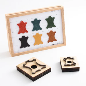 Mẫu Da Thẻ Mặt Dây Chuyền Dao Khuôn Da Mẫu Làm Handmade DIY Da Chất Liệu Thấp Hơn Dao Khuôn Dao NIQN