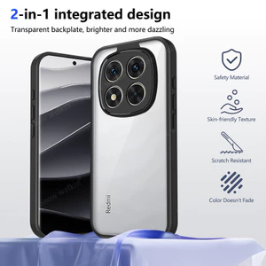 Dành Cho Mi POCO M8 Pro 5G Vỏ Túi Khí Trong Suốt Chống Sốc Bốn Góc Cho POCO M8 Chống Rơi Matte Cứng Bảo Vệ Mặt Sau