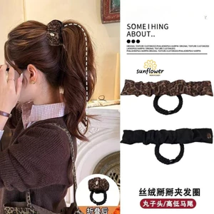 Kẹp gãy nhung Dây buộc tóc có độ đàn hồi cao Đuôi ngựa cao