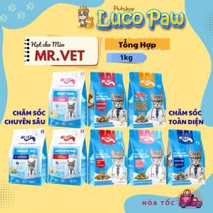 Hạt cho mèo MRVET T/G/E - Hỗ trợ tiết niệu, Bổ sung Omega-3, Mượt lông, Dễ tiêu hoá