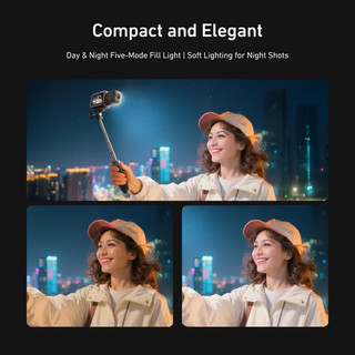 TELESIN Phát Hành Nhanh Lấp Đầy Ánh Sáng Mini Chống Nước Selfie Light Cho DJI OSMO Action 2 3 4 5pro Mini Selfie Light Cho Camera Hành Động