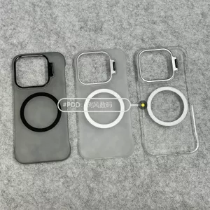 Thích hợp cho Ốp điện thoại Xiaomi 17 Ánh sáng mỏng Trần kim loại Cảm giác 17Promax Từ tính Xiaomi 15 Giá đỡ ống kính Vỏ cứng chống sốc