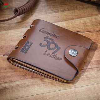 Nam Ví Da Vintage Dung Tích Lớn ID Cửa Sổ Hộp Đựng Thẻ Cho Văn Phòng Tại Nhà Du Lịch Kinh Doanh