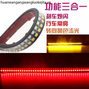 Xe Máy Thanh Đèn LED Phanh Đèn Ban Ngày Chạy Nước Lái Tích Hợp Đa Năng Thanh Ánh Sáng Biển Số Đuôi Đèn Sửa Đổi