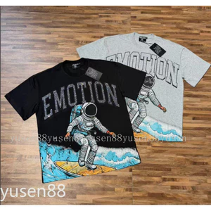 Áo thun ngắn tay cotton nguyên chất, mặt trước họa tiết kim cương độc đáo, hàng có sẵn
