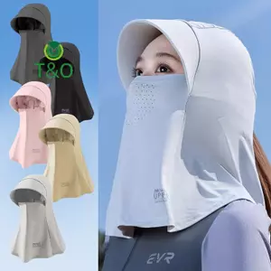 Mũ chống nắng toàn mặt thoáng khí cho nữ - Bảo vệ khỏi tia UV khi đi xe đạp và câu cá