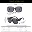RTJIFSS Khung Lớn Sắc Thái, Khối Glare Gradient Ống Kính Kính Mát Kính Mát, Thời Trang UV400 View PC Chống Tia UV Kính Chống Nắng Hoạt Động Ngoài Trời