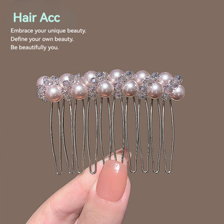 Lược chèn tóc cao cấp phong cách Hàn Quốc với ngọc trai, tiện dụng cho việc tạo kiểu tóc