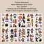 Hình xăm tạm thời bí ngô cho trẻ em, đẹp và chống nước, phù hợp Halloween
