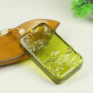 Mặt dây chuyền hổ phách sáp ong, phong cách hiện đại, vòng cổ thời trang cổ điển