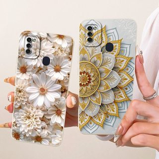 Vỏ Mới Cho Samsung Galaxy A11 M11 Ốp Lưng SM-A115F SM-M115F Vỏ Chống Sốc Thời Trang Hoa Cúc Hướng Dương Mềm TPU Vỏ Silicon