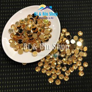 144 Viên Đá Kết Nhựa Tròn 10mm Đính Kết Trang Phục, Làm Phụ Kiện Thời Trang