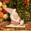Tượng trượt tuyết ông già Noel, Búp bê ông già Noel, Đồ trang trí Giáng sinh lạ mắt, Hình ông già Noel cho bàn Mantel