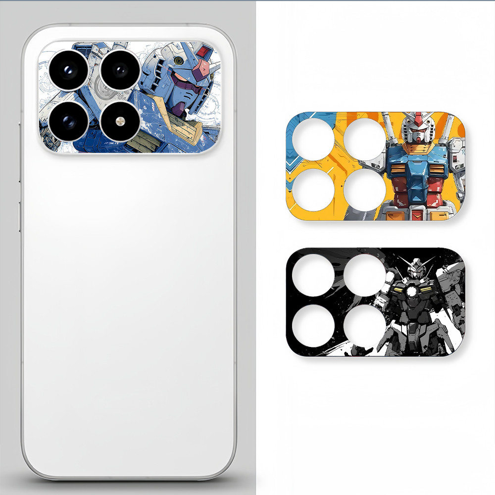 [2 cái] Phim giấy máy ảnh mềm mờ in hình Gundam cho POCO F8 Pro F8 Ultra X6 PRO / F6 Pro Trang trí ống kính Bảo vệ camera chống trầy xước