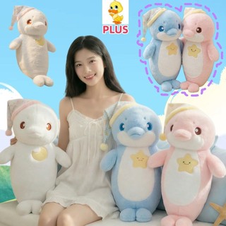 PLUS✨Hàng✨Đáng Yêu Cá Heo Sang Trọng Đồ Chơi Vui Nhộn Cá Heo Thú Nhồi Bông Gối Trẻ Em Đi Kèm Búp Bê Sang Trọng Quà Tặng Bạn Gái Giáng Sinh Sang Trọng Quà Tặng COD