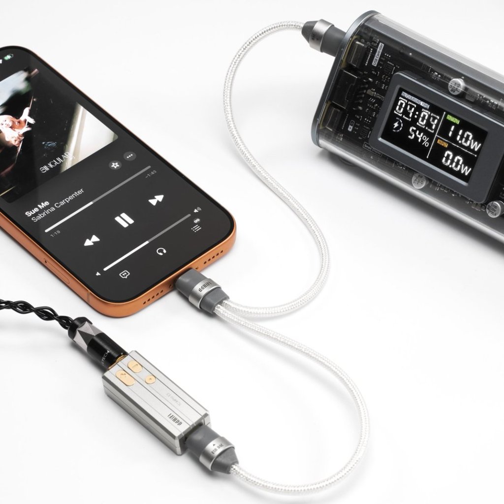 DD DdHiFi TC05M3 Ổ cắm USB-C kép có cáp giải mã OTG sạc, Cáp giải mã và sạc âm thanh 2 trong 1