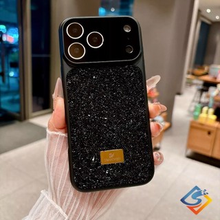 Sang Trọng Lấp Lánh Kim Cương Đổi Thành 17 Thiết Kế Ốp Lưng Điện Thoại IPhone 17 Pro Max 13 14 15 16 Pro Max Bảo Vệ Ống Kính Vỏ Cứng Chống Sốc