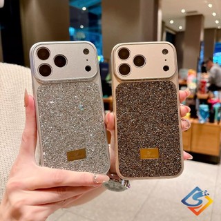 Sang Trọng Lấp Lánh Kim Cương Đổi Thành 17 Thiết Kế Ốp Lưng Điện Thoại IPhone 17 Pro Max 13 14 15 16 Pro Max Bảo Vệ Ống Kính Vỏ Cứng Chống Sốc
