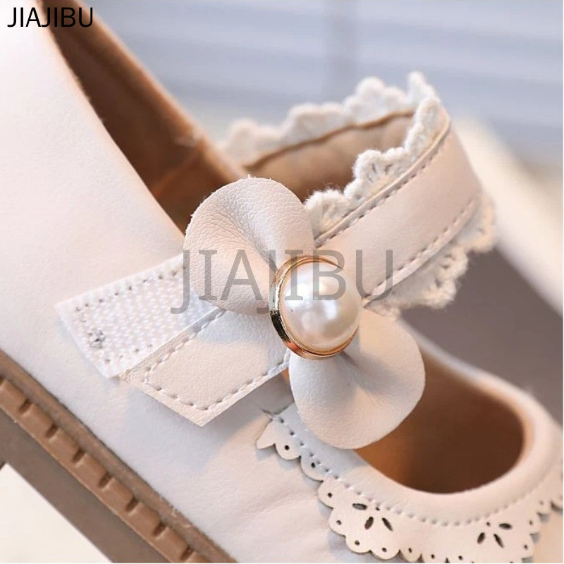 Giày Da Đế Mềm Kiểu Lolita Dễ Thương, Phong Cách Nhật Bản Cổ Điển, Nơ Ren, Kiểu Công Chúa. Giày Bệt Mũi Tròn Chống Trượt Kiểu Anh Màu Be/đen Thích Hợp Cho Cosplay, Đi Học. Korean Fashion Platform Mary Jane Doll Shoes Giày Trẻ Em Chống Va Chạm Kiểu Pháp