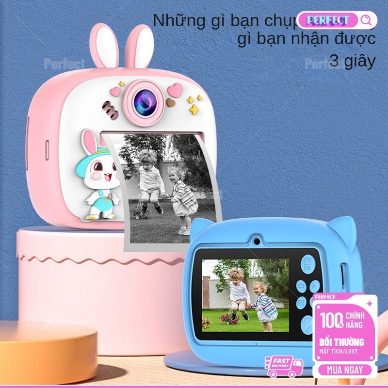 Đồ Chơi Máy Ảnh In Ngay Trẻ Em - Mini Cute Hoạt Hình Cao Cường