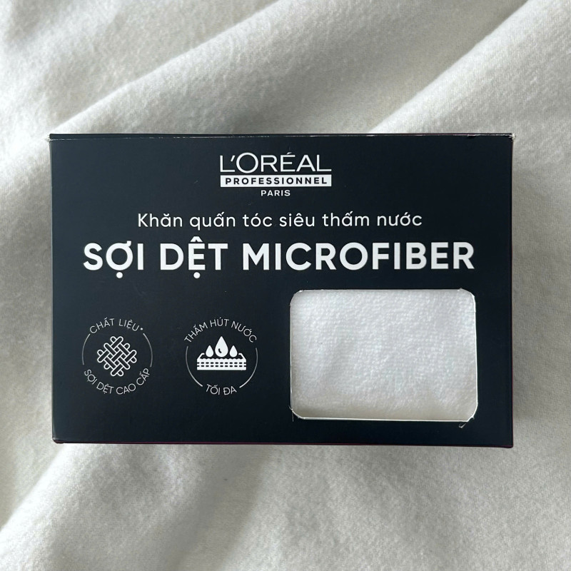 [GIFT] Khăn quấn tóc Microfiber siêu thấm nước L'Oréal Professionnel cao cấp
