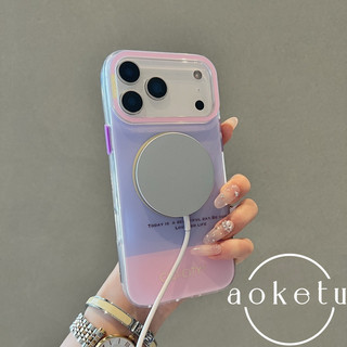 · Ins Girl Heart Dopamine Vỏ từ tính da tương phản Thích hợp cho iPhone 17 Promax Apple 14 Vỏ điện thoại 15 Mới 16 Pro Nữ 13 Cặp đôi 17pm Vỏ silicon chống rơi