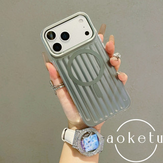 Hút từ tính sóng đầy màu sắc thích hợp cho vỏ điện thoại Apple iPhone 17 Promax lỗ lớn chống rơi 16pro chống vân tay 15 / 14 / 13 Vỏ bảo vệ tối giản