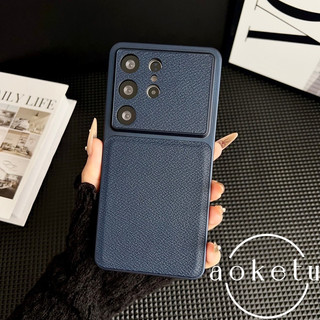 Ốp điện thoại cửa sổ lớn họa tiết vải thiều sang trọng phù hợp cho Galaxy S24 S25 S26 Ốp điện thoại chống rơi bao quy đầu siêu đầy đủ